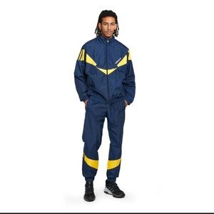 NWT Adidas Originals Ripstop Track Jacket/Pants - Collegiate Navy/gold